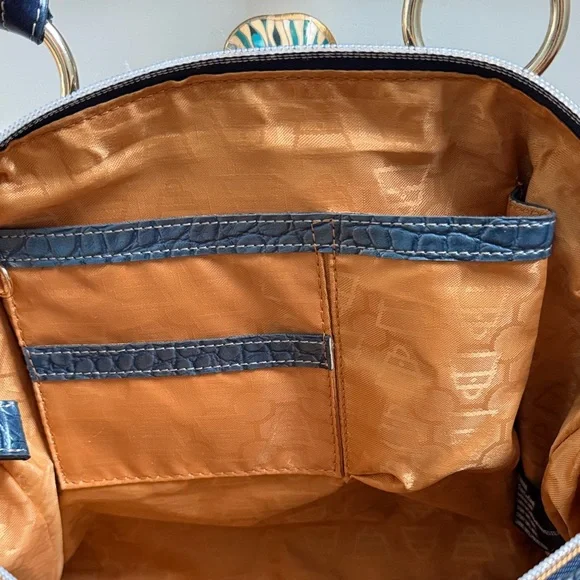 Kathy Van Zeeland Navy Blue Shoulder Bag - Picture 10 of 15